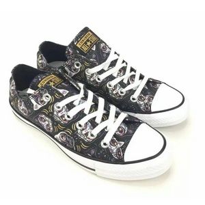 sugar skull cat converse